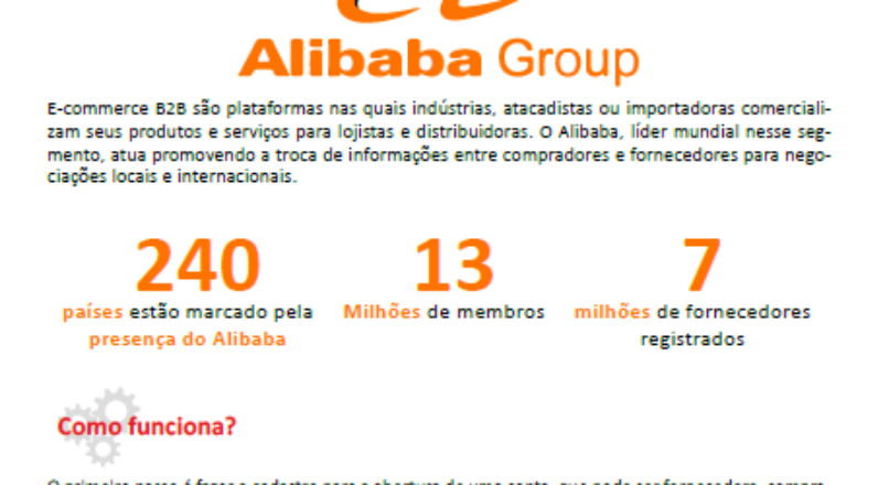 Boletim – Descubra como comercializar seu produto com alibaba group