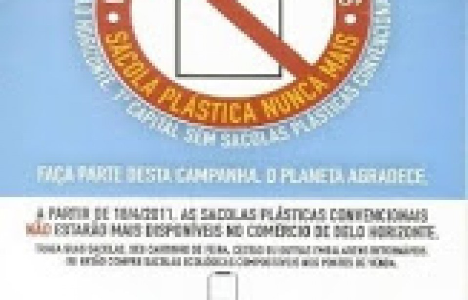 Sacolas plásticas estão proibidas nos supermercados de Belo Horizonte