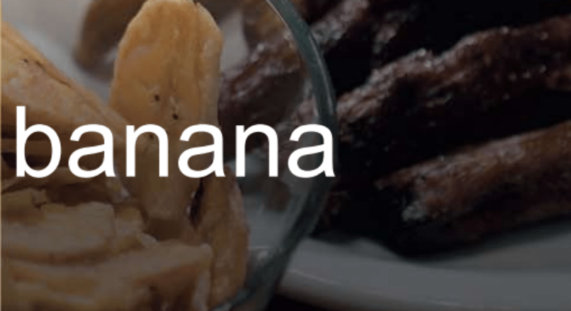 O processo produtivo da banana