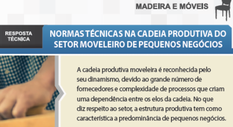 Boletim- Normas Técnicas na Cadeia Produtiva do Setor Moveleiro de Pequenos Negócios