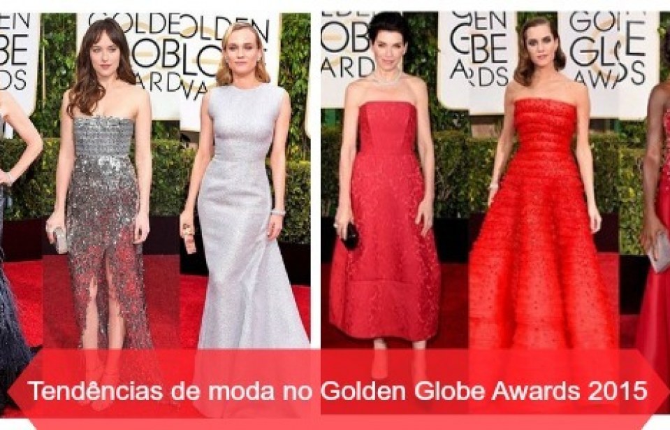 9 tendências de moda que brilharam no Golden Globe Awards 2015