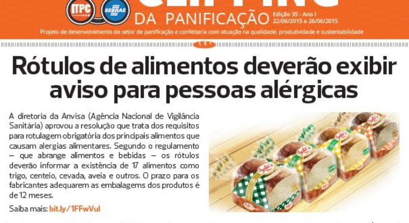 Rótulos de alimentos deverão exibir aviso para pessoas alérgicas