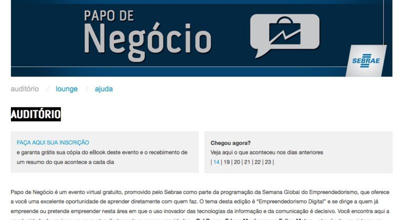 Papo de Negócio: Sebrae inova em mesa redonda virtual