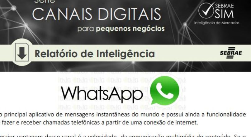 Boletim – Como usar o Whatsapp para promoção de vendas