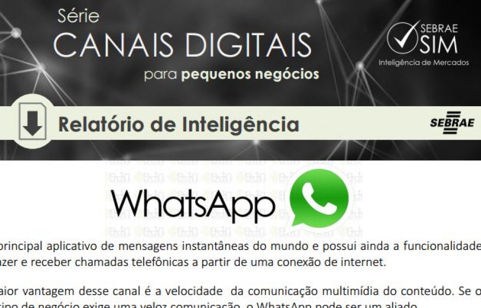Boletim – Como usar o Whatsapp para promoção de vendas