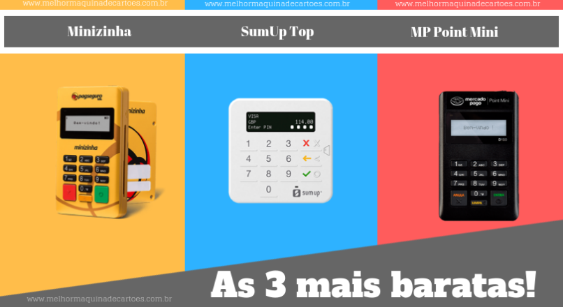 3 máquinas de cartões mais baratas para ajudar a superar a crise