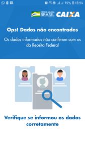 Aparece essa mensagem meu cpf ta regular nao entendo porque nao consigo o cadastro