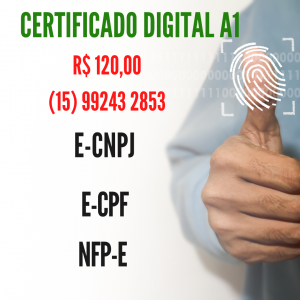 COMPRAR CERTIFICADO DIGITAL CNPJ A1